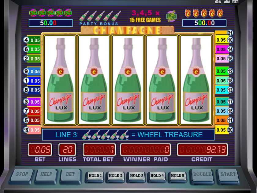 Бонусная игра Шампанское